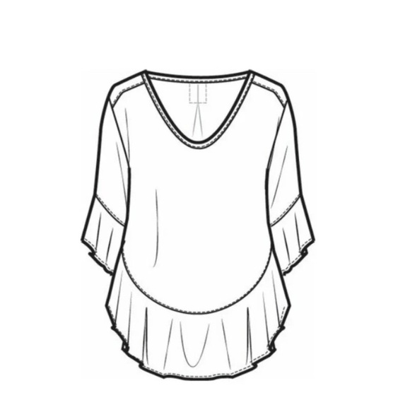 Mela Purdie Frill Bell Tee WhIte - Picture 3 of 7